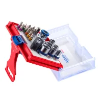 Набор вставок (бит) 1/4;, TORX, HEX, PZ, PH, SLOT, 20 предметов МАСТАК 058-10020C