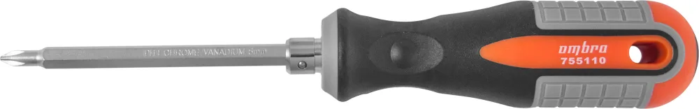 Отвертка стрежневая двусторонняя ROUND GRIP, РН1,SL5x100 мм
