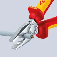Плоскогубцы комбинированные фосфатированные, черного цвета 180 мм Knipex KN-0301180