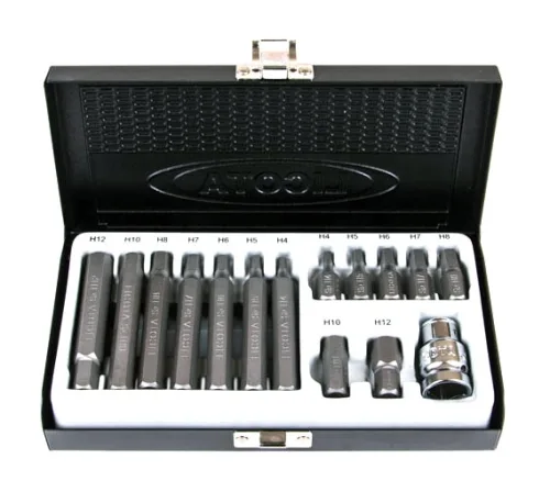 ABS-80001 Набор бит шестигранных H4-H12 S2, 15 пр. 4