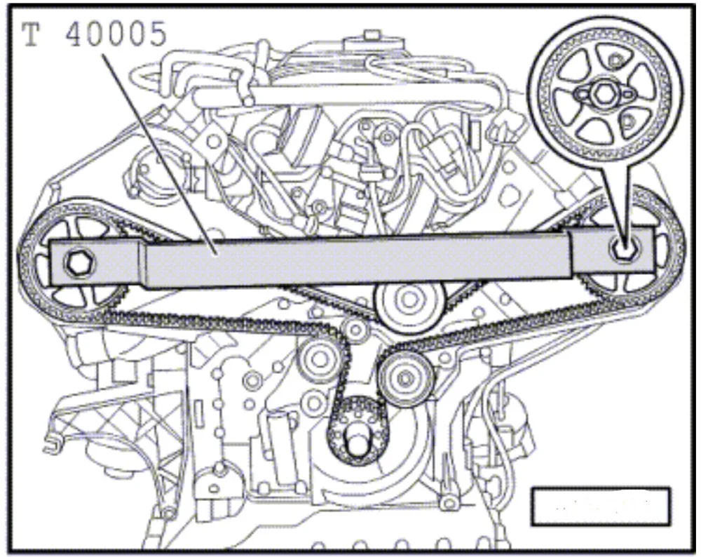 Установочная планка для валов VAG V8 Licota ATA-0451
