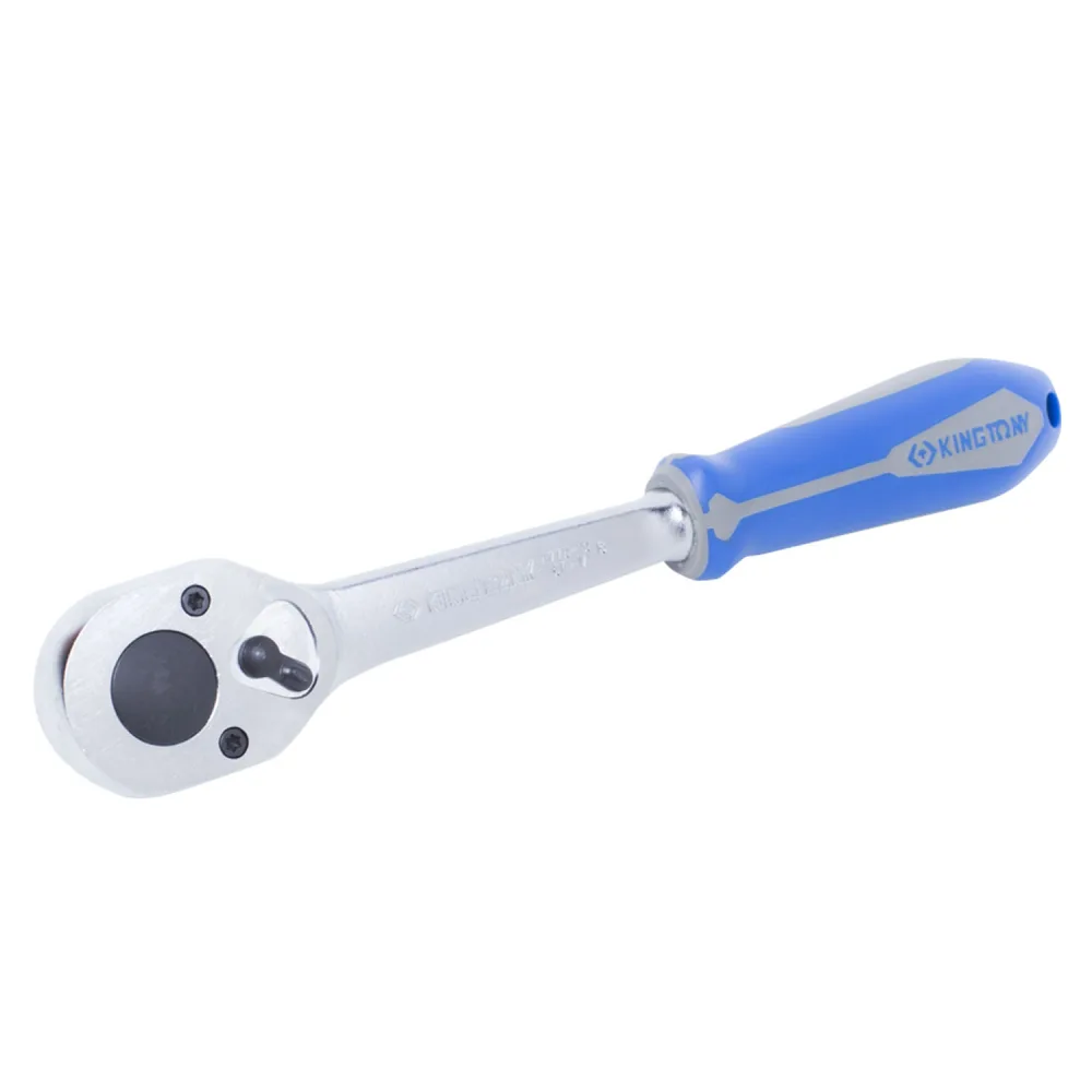 Трещотка 1/2", 250 мм, 32 зубца, флажковая, фиксатор King Tony 4779-10GR