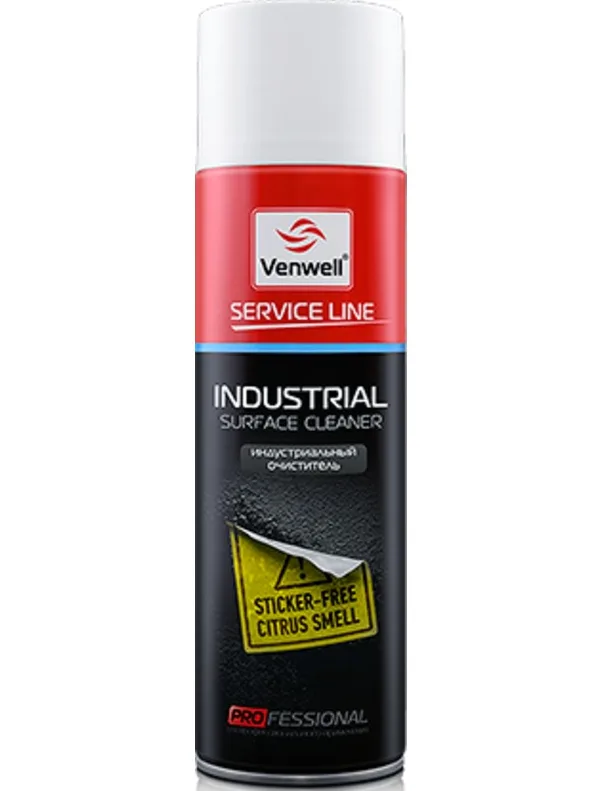 Очиститель наклеек, липких лент, насекомых Industrial cleaner (аэрозоль) 500 мл. Venwell VW-SL- 009RU
