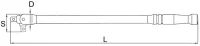Вороток шарнирный 1\2\" 600 мм