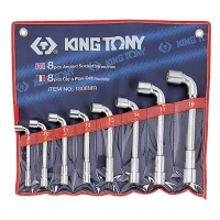 Набор торцевых L-образных ключей, 8-19 мм, 8 предметов KING TONY 1808MR