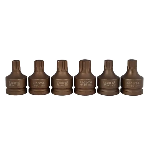 Набор ударных головок 3/4", T70-T100, M16, M18, 6пр. 4