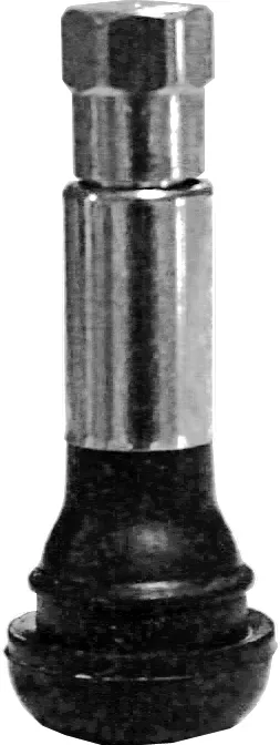 Резиновый вентиль I=48 mm с хром. насадкой и колпачком (100шт. в уп.)