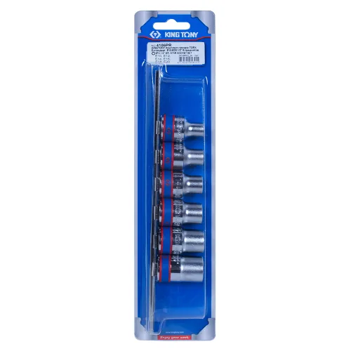 Набор торцевых головок 1/2", TORX Е-стандарт, E10-E20, 6 предметов 2