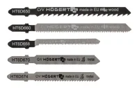 Набор полотен для электролобзика по металлу, дереву, 5 шт. Högert HT6D690