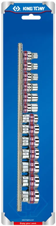 Набор торцевых головок 3/8", двенадцатигранные, 5/16"-3/4", 13 предметов