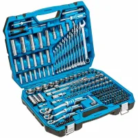 Набор инструментов 222 шт., 1/4", 3/8",1/2"