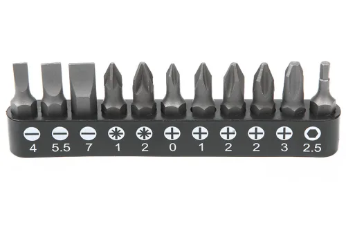 Набор бит 1/4" 25 мм на держателе SL, PH, PZ, HEX 2