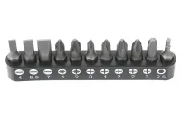 Набор бит 1/4" 25 мм на держателе SL, PH, PZ, HEX