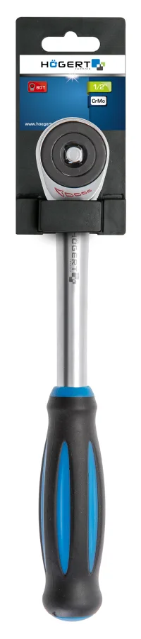 Трещотка 1/2", 72T, сталь CrMo, с крутящейся ручкой