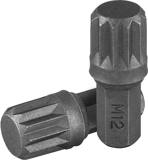 Вставка-бита 5/16"DR SPLINE, M12, 30 мм