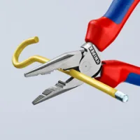 Пассатижи удлиненные фосфатированные, черного цвета 145 мм Knipex KN-0822145