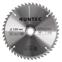 Диск пильный по дереву 190 × 30 мм, 48 зубьев RT-190x2.2/1.4x30/48T RUNTEC