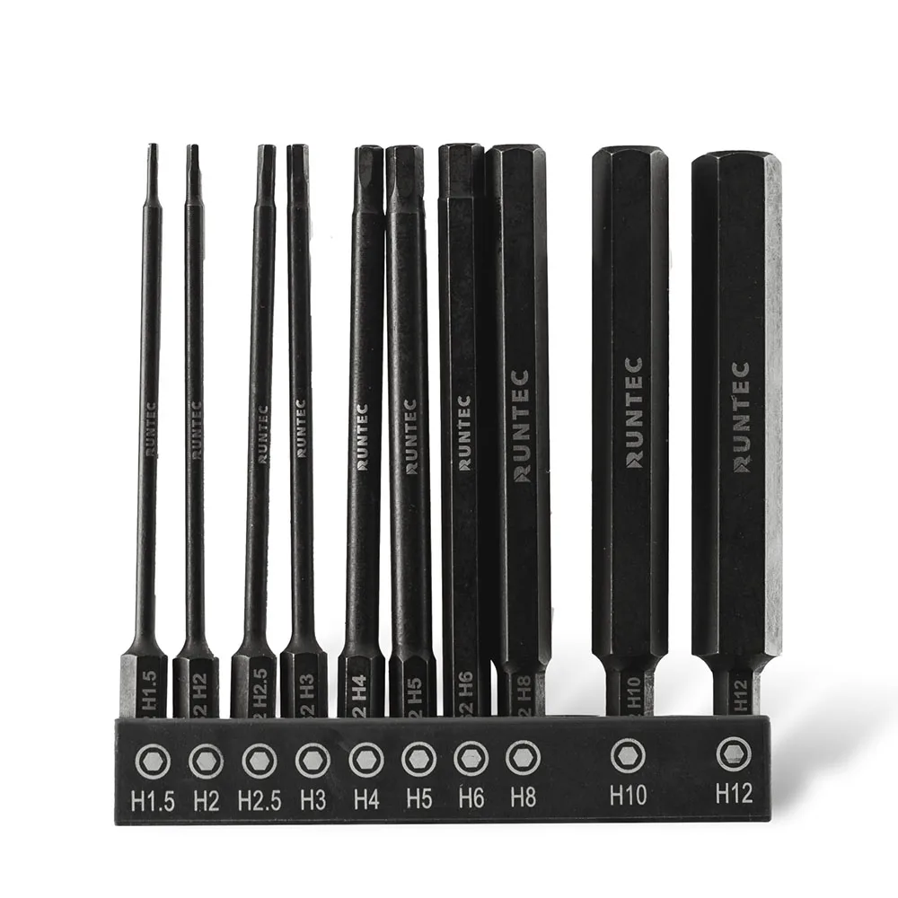 Набор бит HEX, 10 предметов RT-BX10 RUNTEC