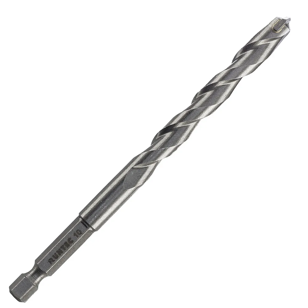 Сверло по бетону HRC45 10 × 120 мм, HEX 1/4″ RT-DC10 RUNTEC