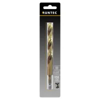 Сверло по металлу HSS-TiN 12 × 151 мм, HEX 1/4″ RT-DS12 RUNTEC