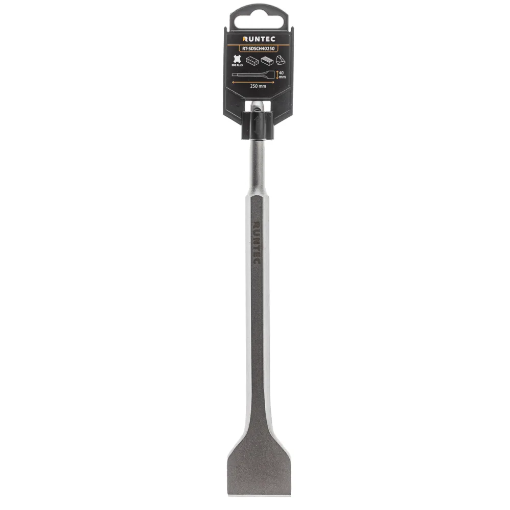 Зубило плоское, SDS-Plus, 40 × 250 мм RT-SDSCH40250 RUNTEC