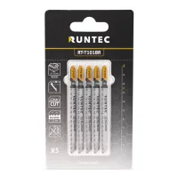 Пилки для лобзика по дереву, T 101 BR, HCS, 5 шт RT-T101BR RUNTEC