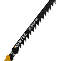 Пилки для лобзика по дереву, T 144 D, HCS, 5 шт RT-T144D RUNTEC