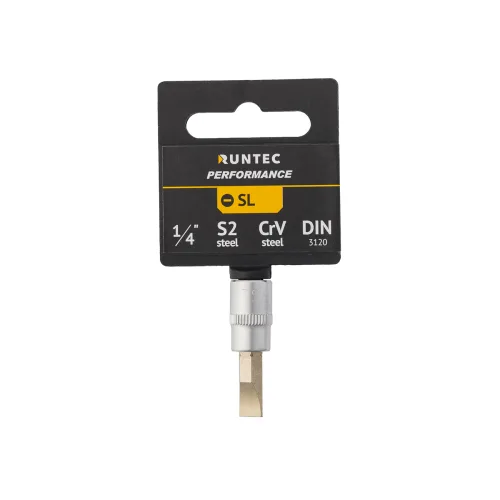 Головка торцевая со вставкой SL (1/4", SL5.5) Runtec 4