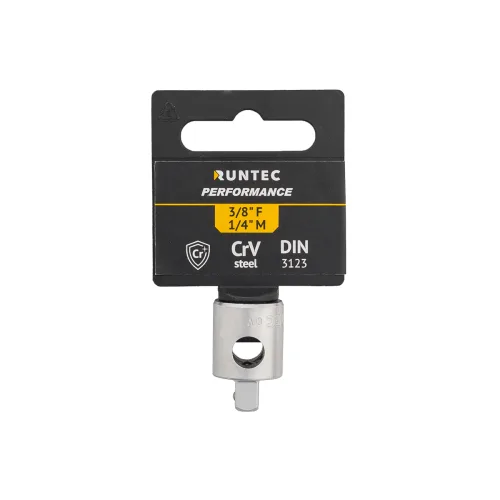 Переходник-адаптер с отверстием 3/8" F — 1/4" M RT-H38A14O RUNTEC 5