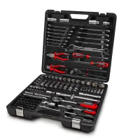 Набор ручных инструментов TECHNIC, 121 предмет, 1/2", 1/4" RT-HT121T RUNTEC