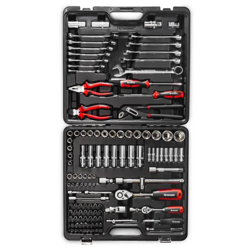 Набор ручных инструментов TECHNIC, 121 предмет, 1/2", 1/4" RT-HT121T RUNTEC 2
