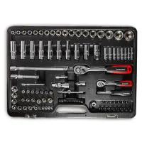 Набор ручных инструментов TECHNIC, 128 предметов, 1/2", 1/4" RT-HT128T RUNTEC