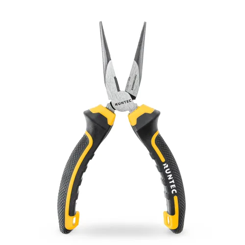 Длинногубцы прямые, CrV, 160 мм Runtec 4