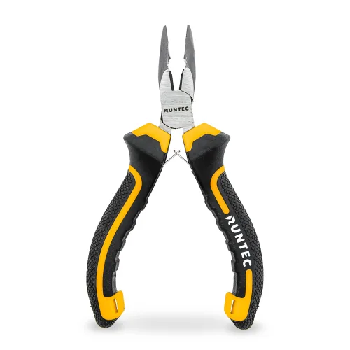 Длинногубцы изогнутые мини, CrV, 130 мм Runtec 2