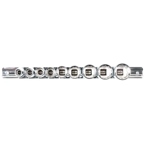 Набор глубоких торцевых головок 1/2" 12 гр. 3/8"-15/16" 10пр. на линейке 3