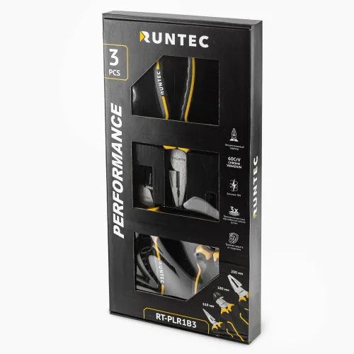 Набор шарнирно-губцевого инструмента, CrV, 3 предмета Runtec