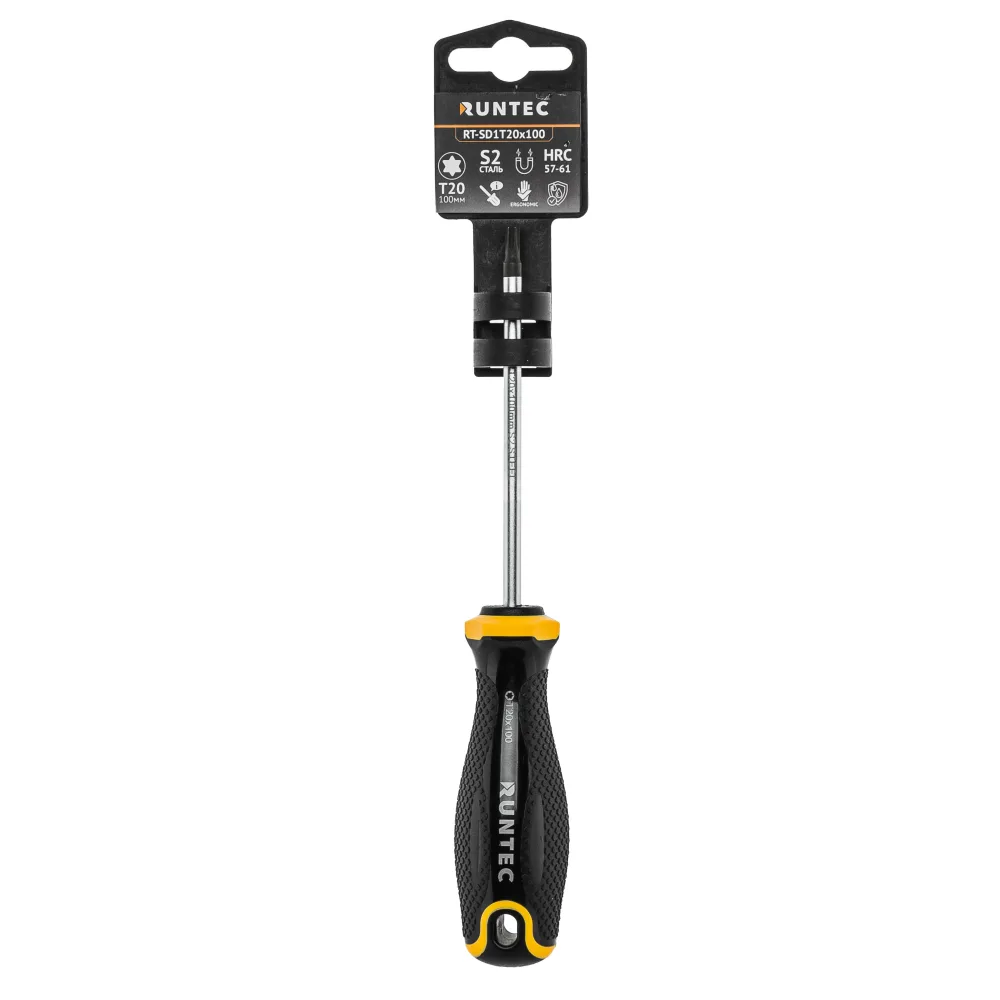 Отвёртка TORX T20x100 мм, S2 Runtec