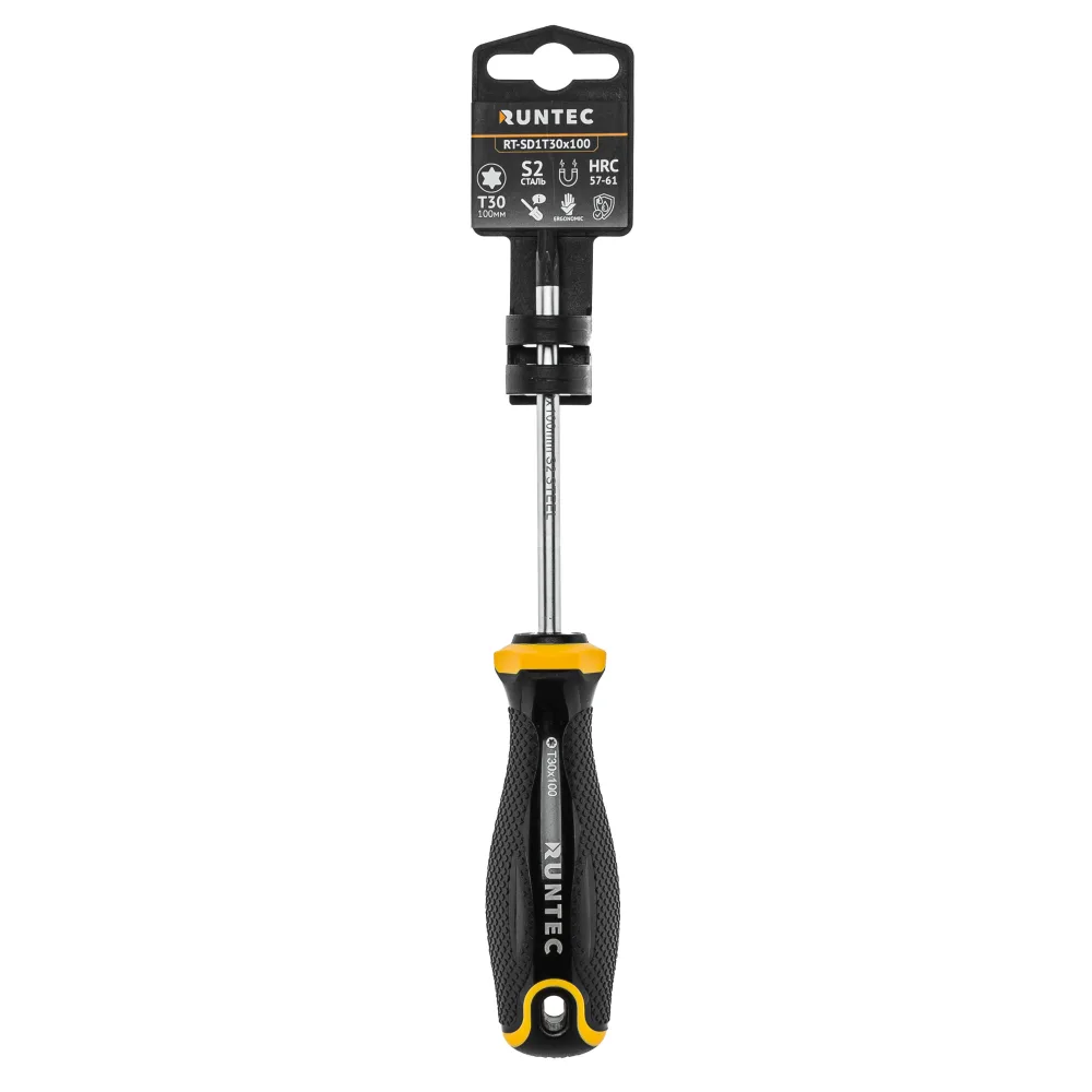 Отвёртка TORX T30x100 мм, S2 Runtec