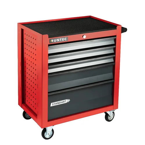 Тележка инструментальная 5-ти полочная Standart (Красный) Runtec