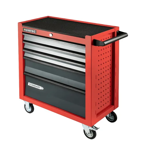 Тележка инструментальная 5-ти полочная Standart (Красный) Runtec 2