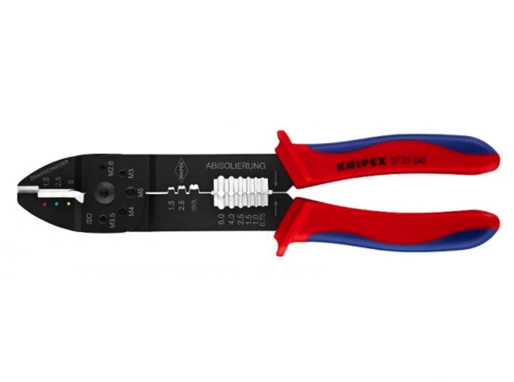 Клещи зажимные для опрессовки черное лакирование 240 mm