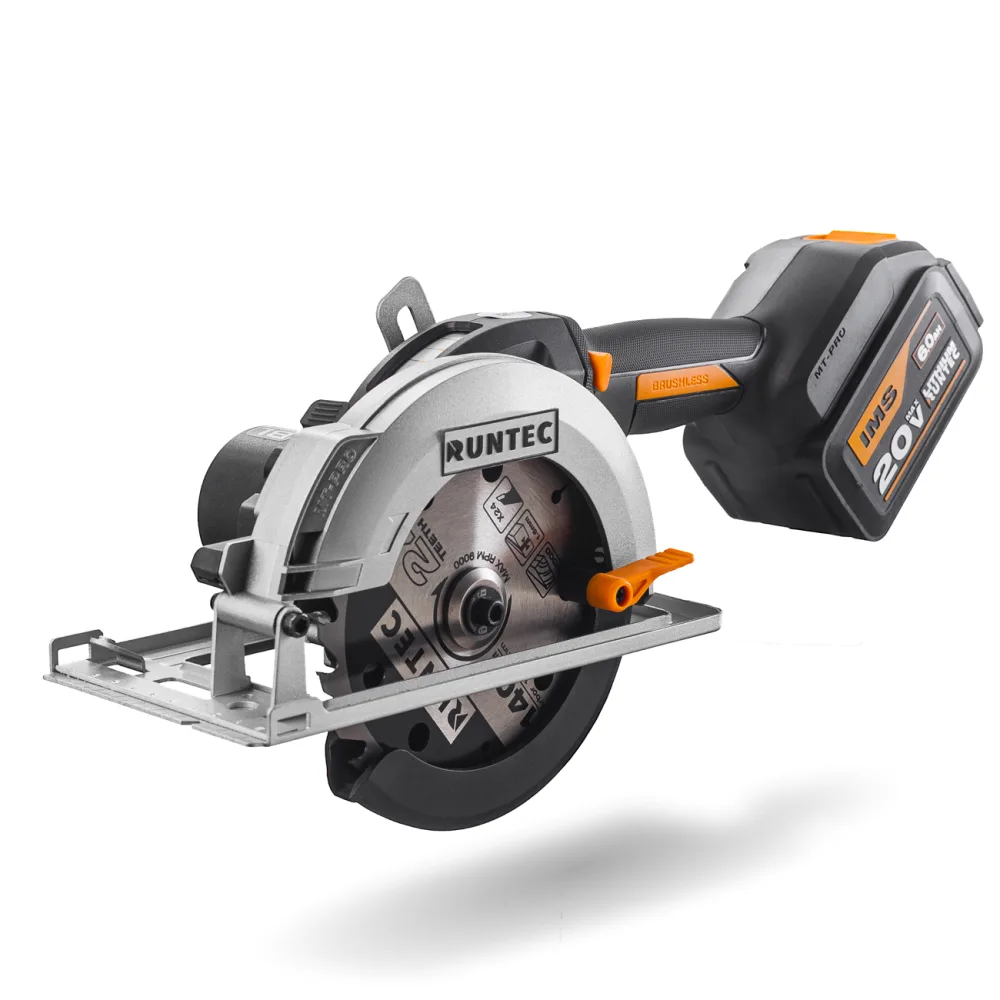 Пила циркулярная аккумуляторная RUNTEC PRO 140 мм, 20 В, 1×6 А·ч