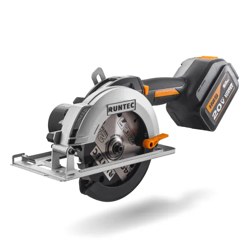 Пила циркулярная аккумуляторная RUNTEC PRO 140 мм, 20 В, 1×6 А·ч