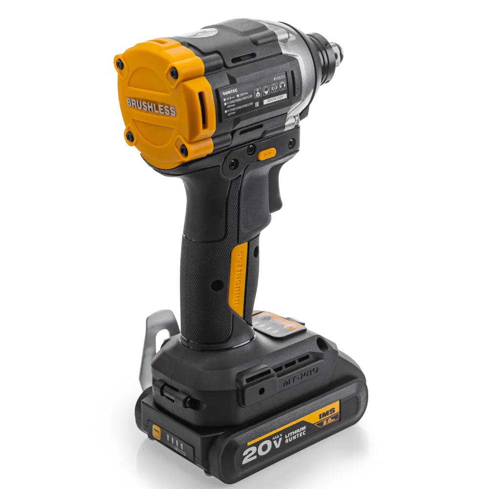 Винтоверт ударный аккумуляторный RUNTEC PRO 1/4″, 16 В, 2×2 А·ч, 150 Н·м