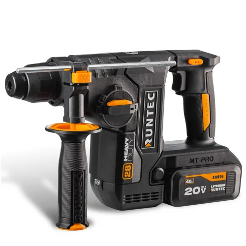 Перфоратор аккумуляторный RUNTEC PRO 2,9 Дж, 20 В, 2×4 А·ч, 850 Вт