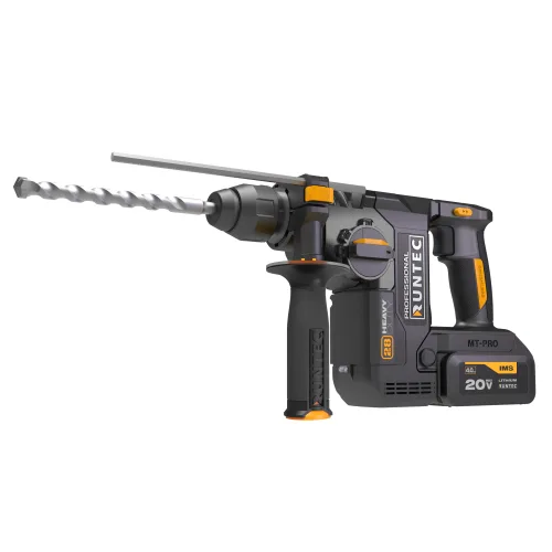 Перфоратор аккумуляторный RUNTEC PRO 2,9 Дж, 20 В, 2×4 А·ч, 850 Вт 3