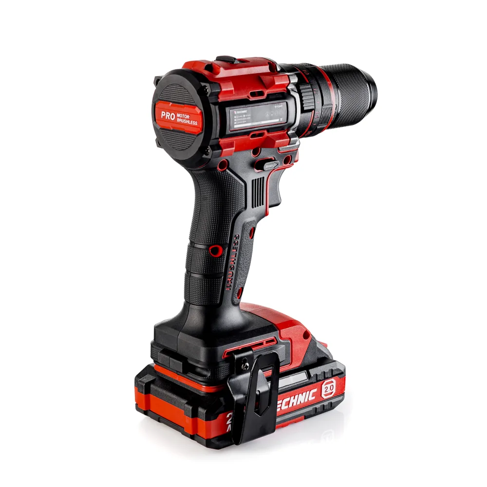 Дрель-шуруповерт ударная аккумуляторная TECHNIC, 13 мм, 20 В, 2 × 2 А·ч, 60 Н·м Runtec