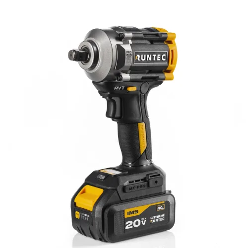 Гайковерт ударный аккумуляторный PRO 1/2", 20 В, 2×4 А·ч, 650 Н·м Runtec