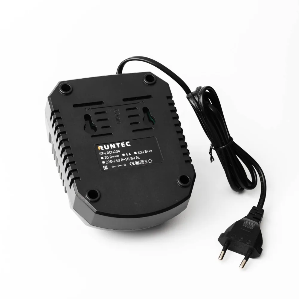 Зарядное устройство PRO для батарей 20 В, 4 А Runtec