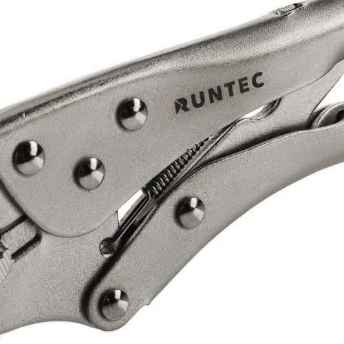 Клещи зажимные с фиксатором, полукруглый захват, 250 мм Runtec 5